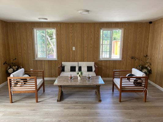 Sunroom for families at The Rose Garden Elderly Care